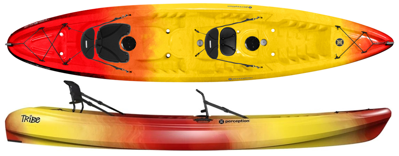 Click for More Details - 2 Person Sit-On-Top Kayak Rental: Perception Kayaks Tribe 13.5